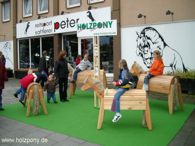 Holzponyspielplatz