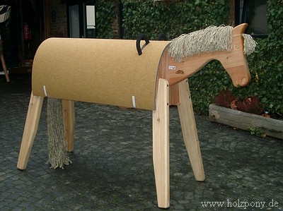 Holzpony spezial mit Holzpony-Pad (Schaumstoff-Filz)