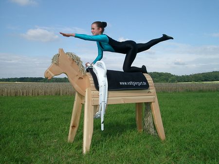 Holzpony - Profiaktion: Holzpony mit Voltigieradapter & CI-Master Voltigiergurt